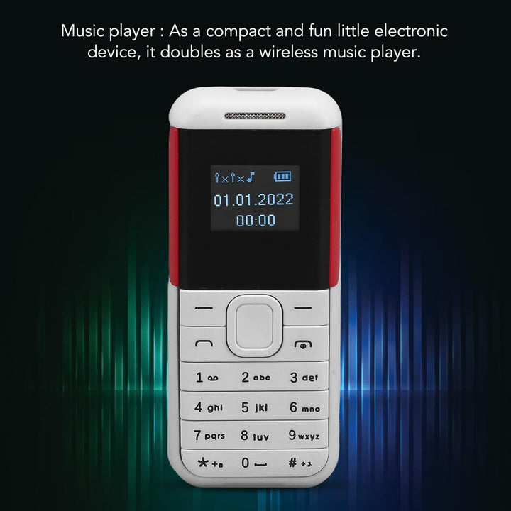 PUSOKEI KleinstesTelefon, Dual SIM Standby GSM Basistelefon mit Musik Player und Sprachwechsler, Str