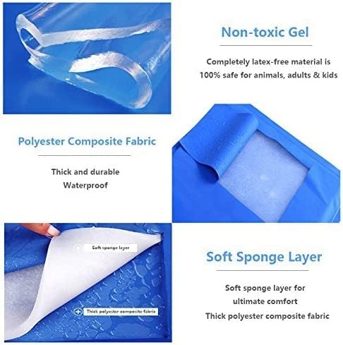 Jolitac Kühlmatte Kühlkissen Kühldecke Haustier Hunde Katze Bett Für Auto Boden Sofa 3 Grössen (80x9