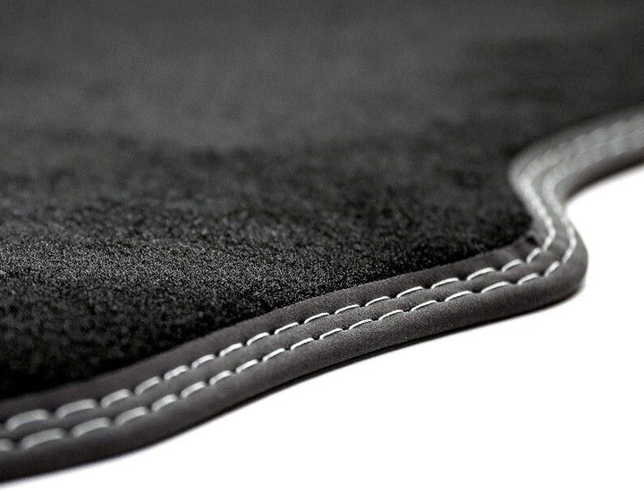 MDM PRO-578 Fussmatten für Citroen C3 II / DS3 2010>2016, Passgenau Velours Kunstlederkanten und dop