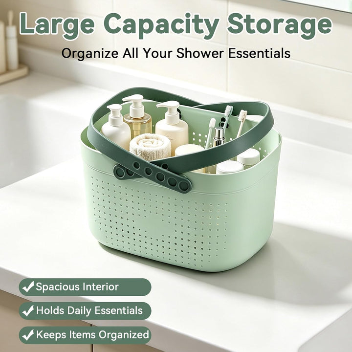 HERCHR Putzmittel Organizer Caddy Organizer, Tragbare Dusche Caddy Korb, Tragbarer Duschkorb, Kunsts