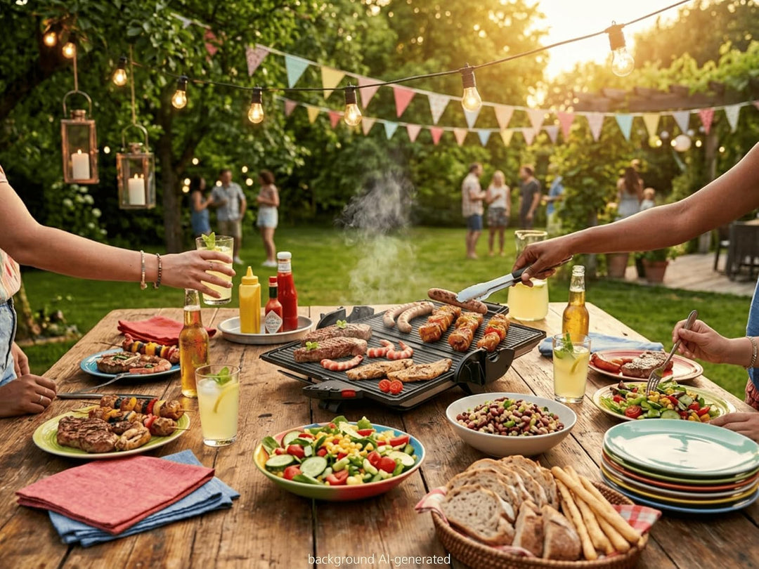 Steba PG 4.4 - BBQ Kontaktgrill - Überbacken - Offen Grillen auf doppelter Fläche - Grillfläche: 2 x