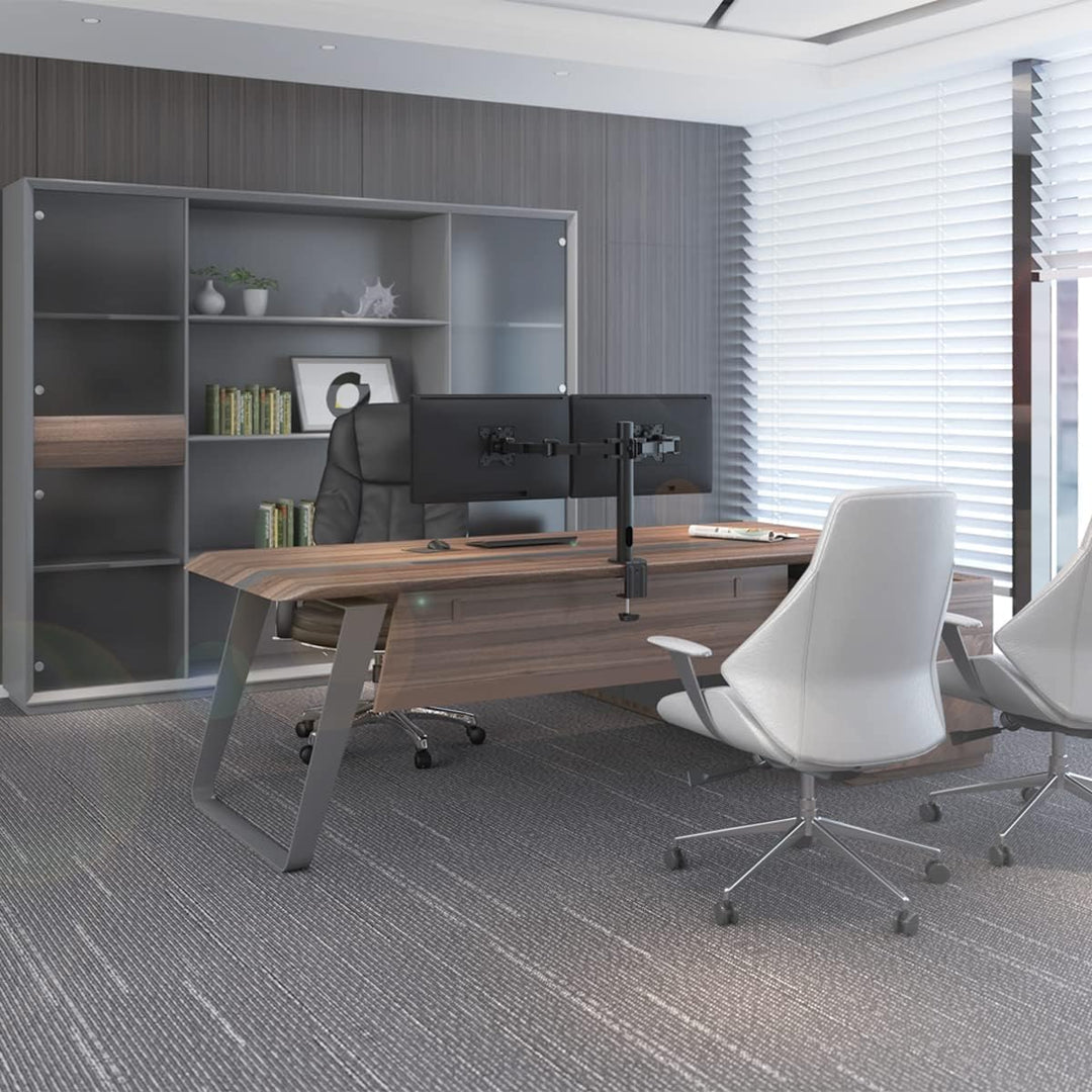 LogiLink BP0106 - Monitorhalterung 2-Fach, 17 32", Arml?nge: verstellbar Schwarz