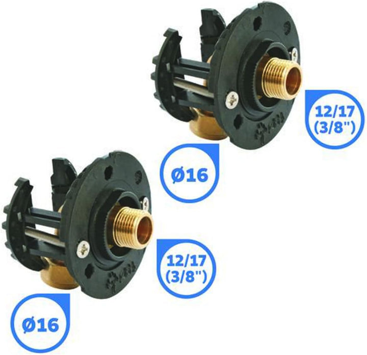 SOMATHERM FOR YOU - 303520304 - Befestigungssystem für Waschbecken/Spülbecken für Rohr Ø 16 - Kompre