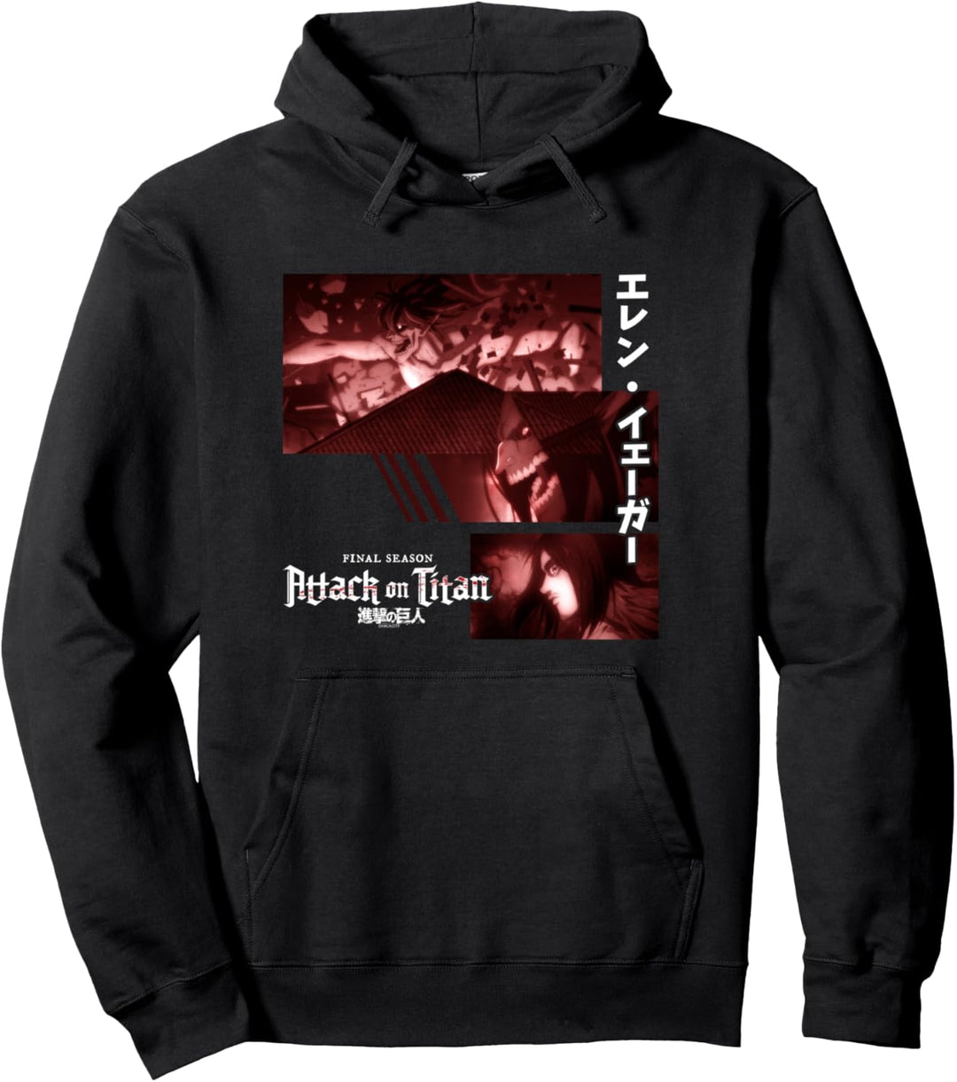 Attack on Titan Season 4 Eren Titan Collage Pullover Hoodie