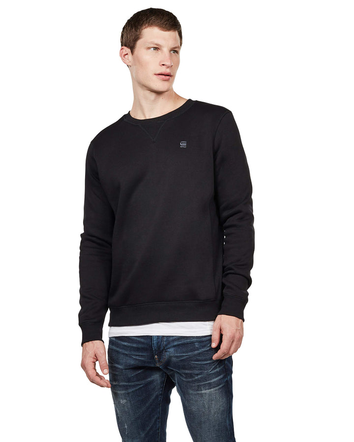 G-STAR RAW Herren Premium Core R Sw Ls Sweatshirt XS Schwarz (Dk Black D16917-c235-6484), XS Schwarz