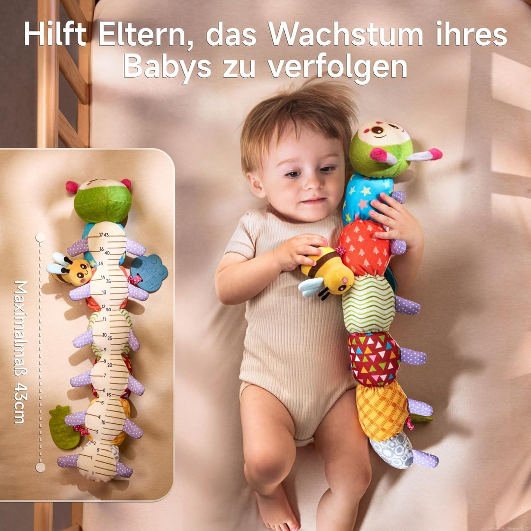 TUMAMA KIDS Baby Spielzeug 0 3 6 Monate Raupe spielzeug, Montessori Sensorik Spielzeug, Baby-Mädchen
