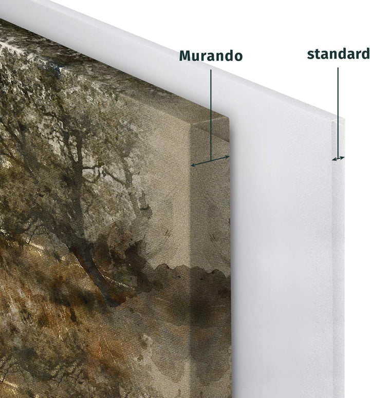 murando - Bilder Hirsch 120x40 cm Vlies Leinwandbild 1 tlg Kunstdruck modern Wandbilder XXL Wanddeko