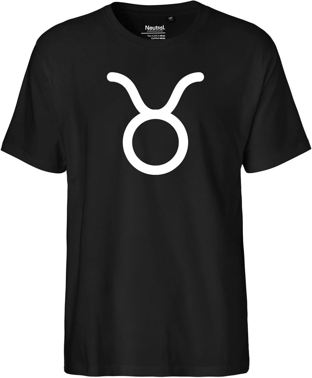 Huuraa Herren T-Shirt Stier Sternzeichen Zeichen Bio Baumwolle Fairtrade Oberteil Grösse S-3XL mit T