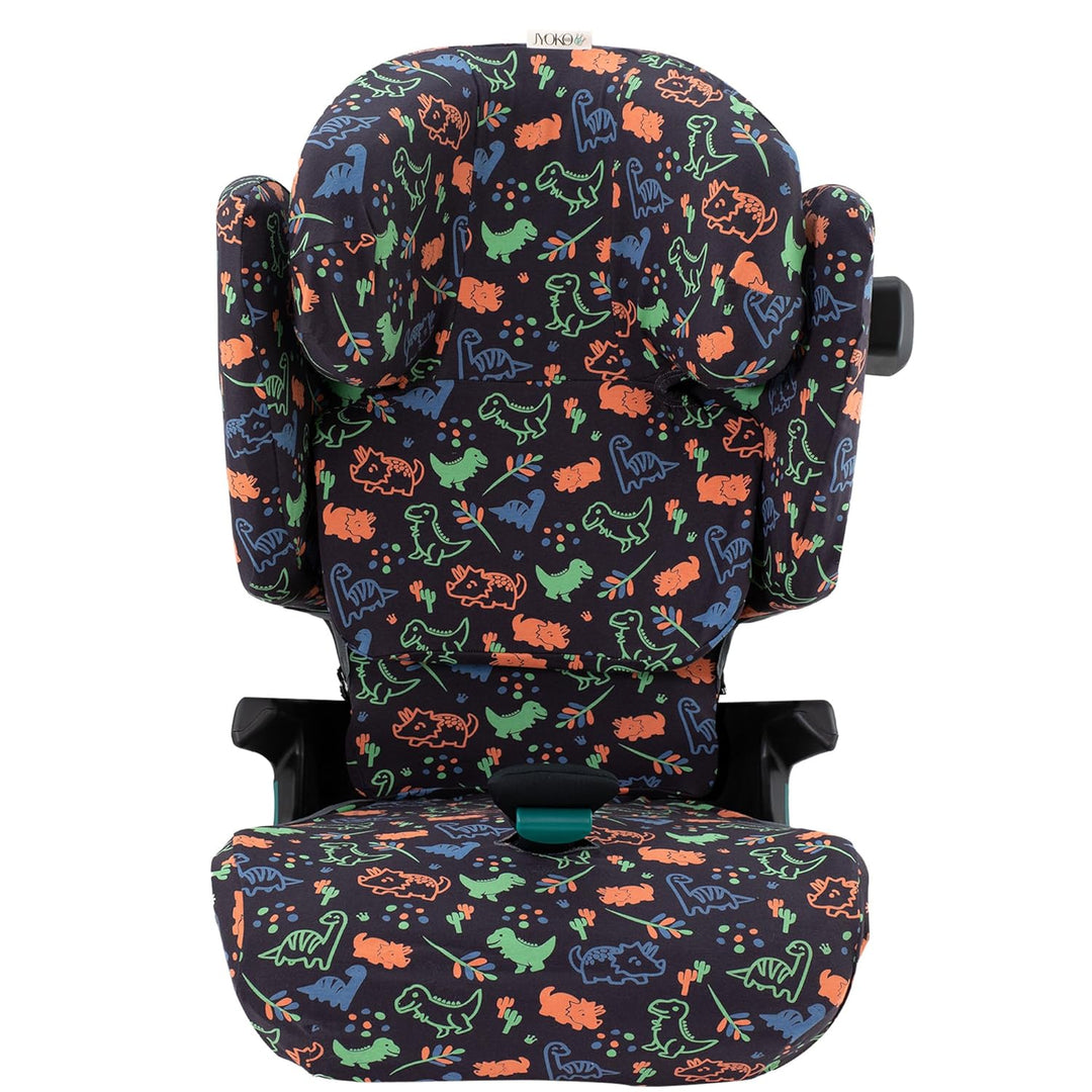 JYOKO KIDS Schutzhülle kompatibel mit Romer Kidfix (Romer Kidfix I-SIZE, Happy Dino)