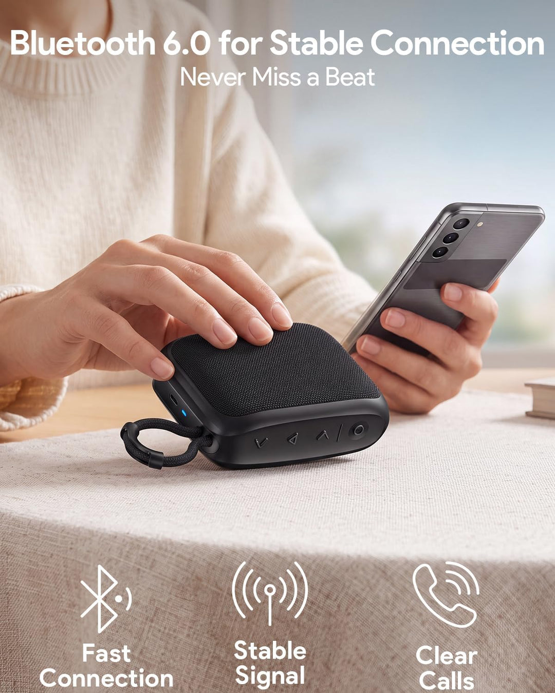 Brelley Bluetooth Lautsprecher Extra Bass, 20H Spielzeit, IPX7 Wasserdicht