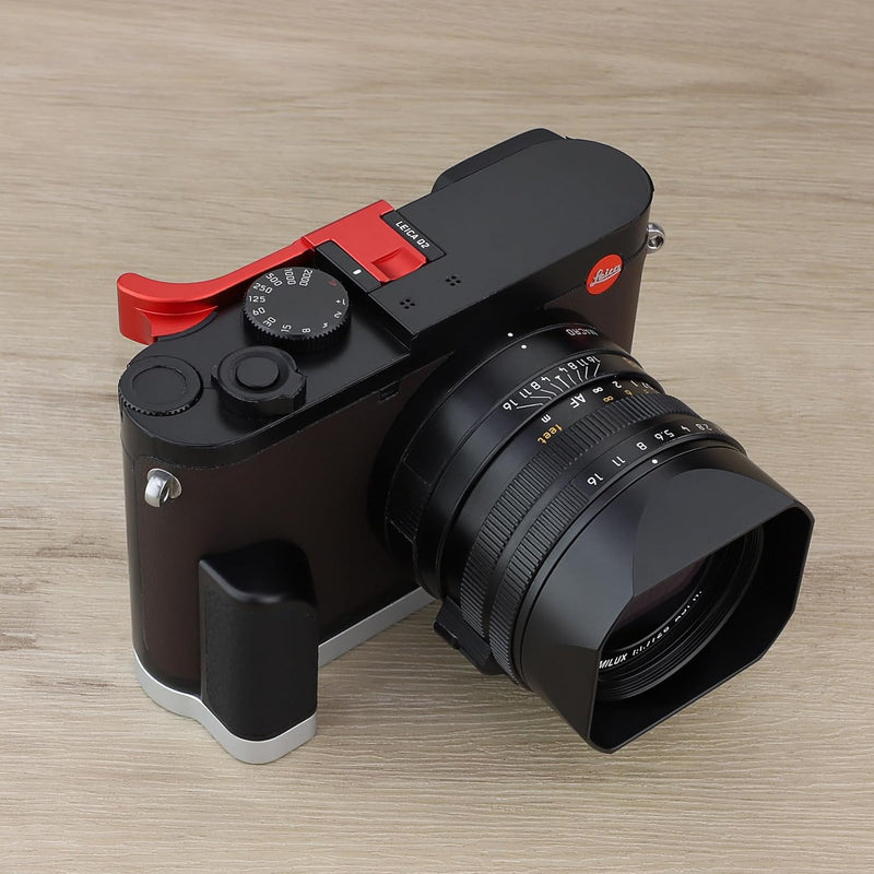 Haoge THB-QR Blitzschuh-Daumenauflage, aus Metall, für Leica Q2 Kamera, Rot