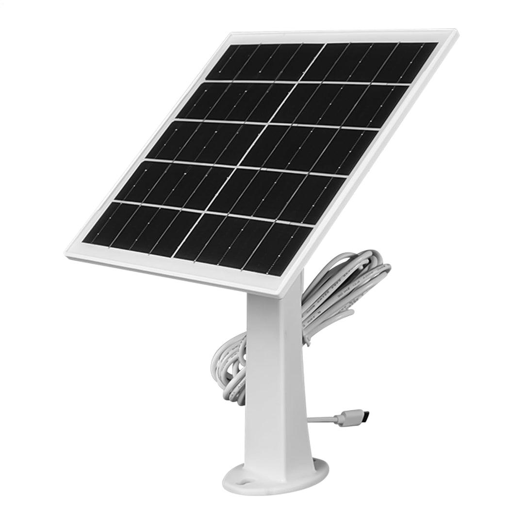 Monokristalline Solarmodule 3.6W/6W/8W Solarpanel Für Akku Überwachungskamera Aussen, Type-C Solarmo