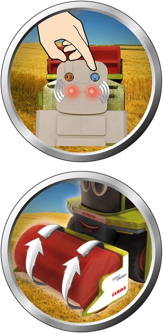 Happy People L&S 34542 CLAAS Kids Lexion 780 Mähdrescher + Schneidwerkanhänger - mit Licht und Sound