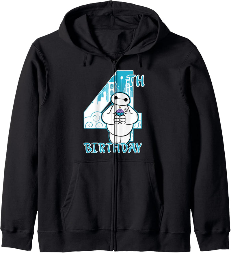 Disney Big Hero 6 Baymax 4th Birthday Cupcake Portrait Kapuzenjacke