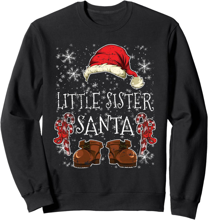 Frohe Weihnachten Pajama Outfit Weihnachtsmann Schwester Sweatshirt
