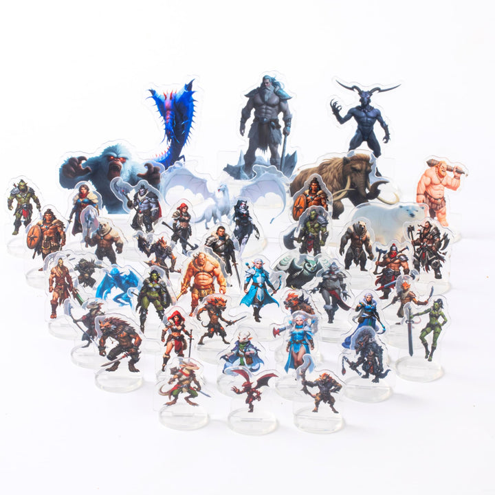 DND Miniatures Bulk Arktisches Thema Dungeons and Dragons Starter Set 2D Figuren D&D 5E Terrain Mini