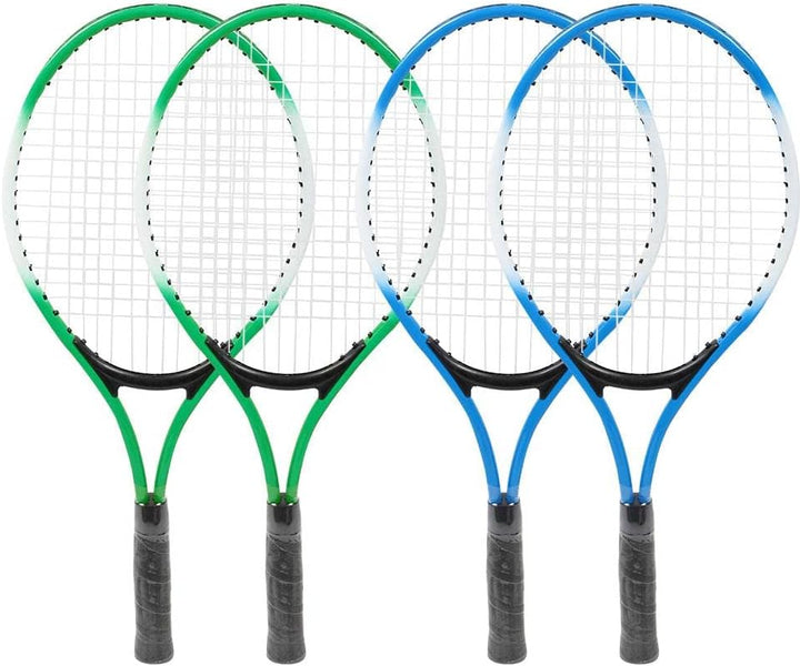 Kinder Tennisschläger, Langlebige Tennisschläger aus Eisenlegierung, Anfänger Übungsschläger mit Bal