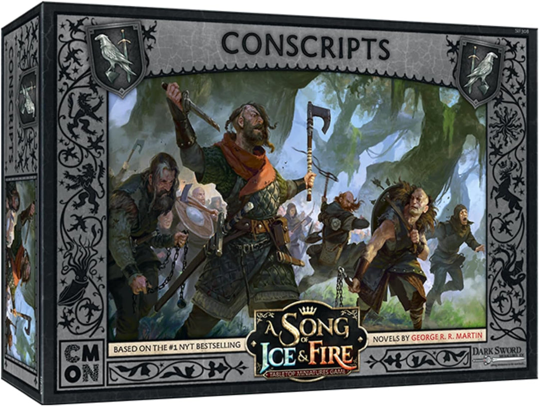 Cool Mini or Not - A Song of Ice and Fire: Night's Watch Conscripts Unit Expansion - Miniature Game