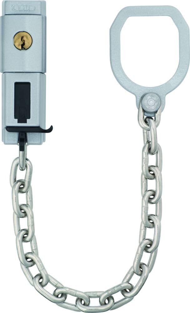 ABUS Türkette abschliessbar SK99, silber, 21542 mit Zylinderschliessung, mit Zylinderschliessung