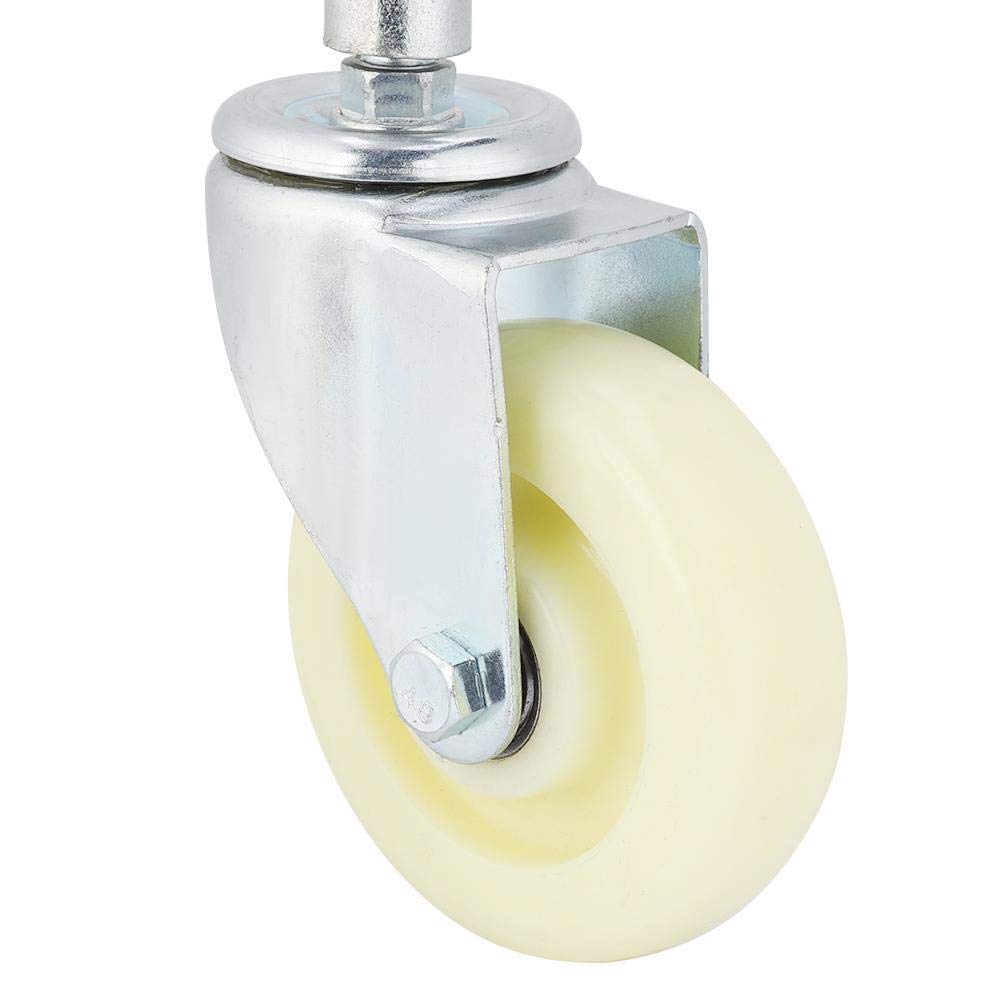 Tor Rad, 4"Tor Helfer Rad gefederte Lenkrolle Nylon + Metall, 440lbs Tragfähigkeit mit 6 Löchern