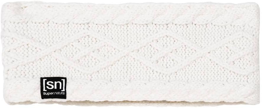super.natural Stirnband, Unisex, Mit Merinowolle, KNIT HEADBAND Einheitsgrösse Fresh White, Einheits