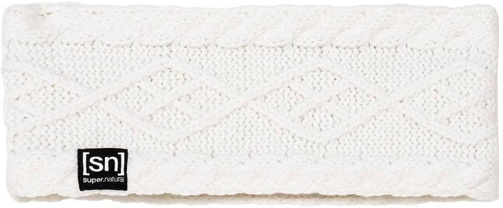 super.natural Stirnband, Unisex, Mit Merinowolle, KNIT HEADBAND Einheitsgrösse Fresh White, Einheits