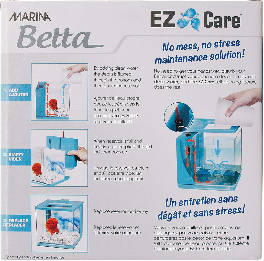 Marina 13359 Aquarium Betta EZ Care, Blau Blau Standardverpackung, Blau Standardverpackung
