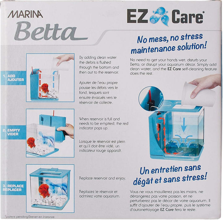 Marina 13359 Aquarium Betta EZ Care, Blau Blau Standardverpackung, Blau Standardverpackung