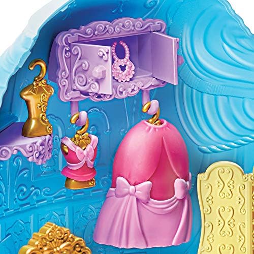 Disney Prinzessin Styling Überraschung Cinderellas Rock, Spielset mit Puppe, Möbeln und Modezubehör,