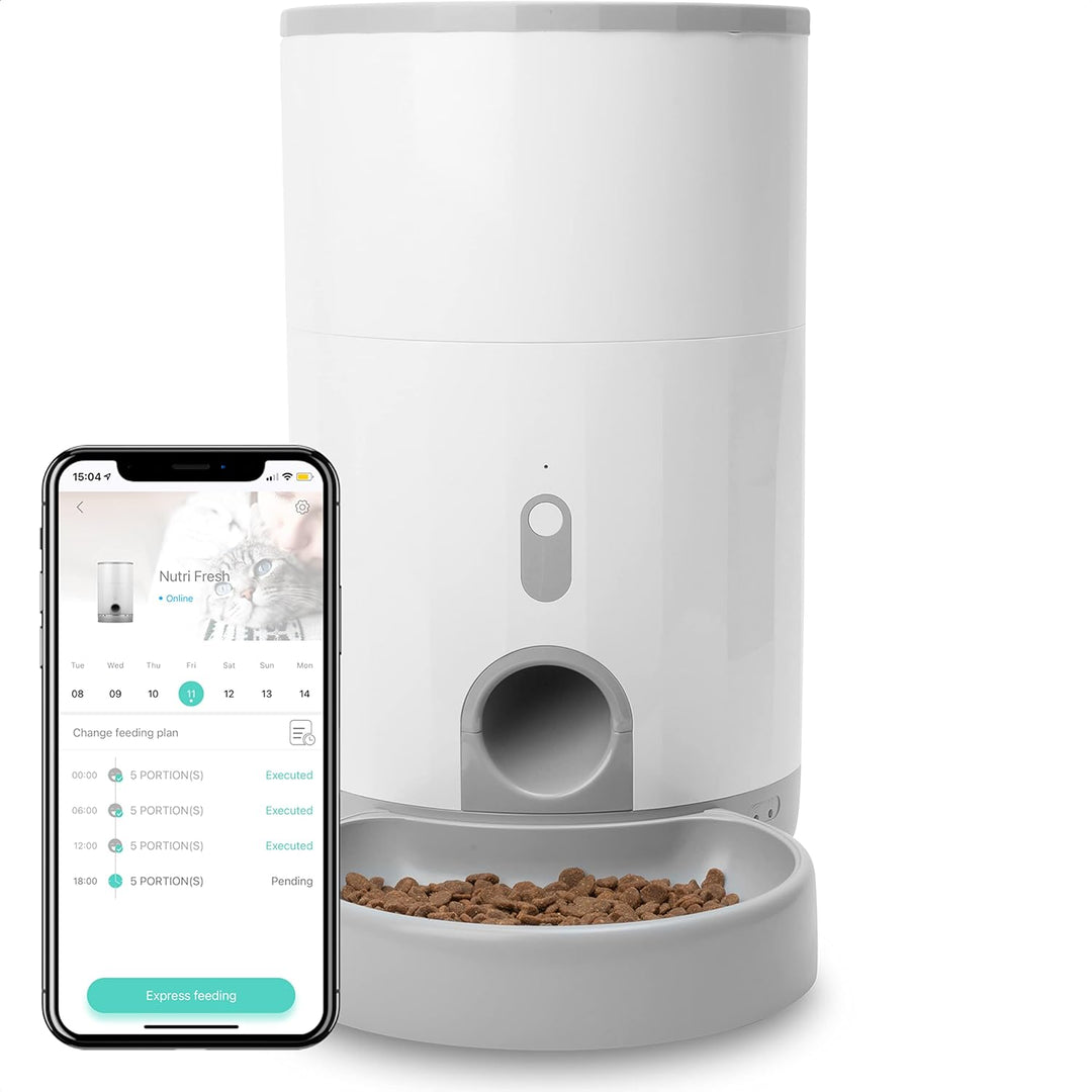 Pettadore Nutri Fresh - Futterautomat Katze/Hund - Smart und frisch mit Siegel, Automatischer Futter