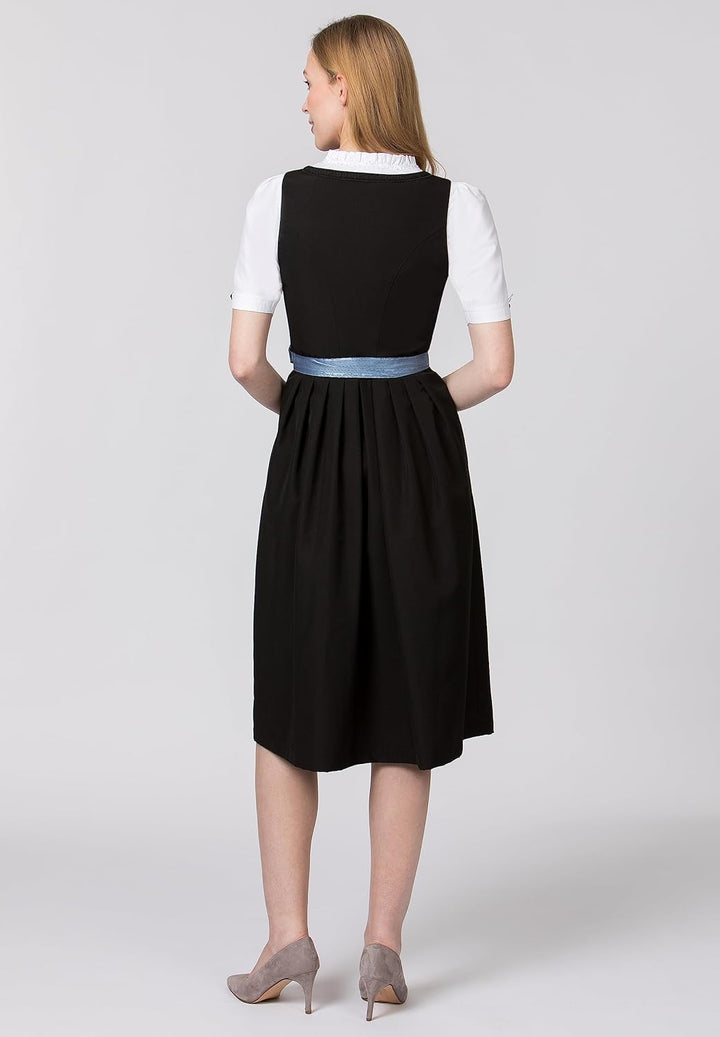 Stockerpoint Corinna Damen Midi Dirndlschürze 46-50 hellblau, 46-50 hellblau