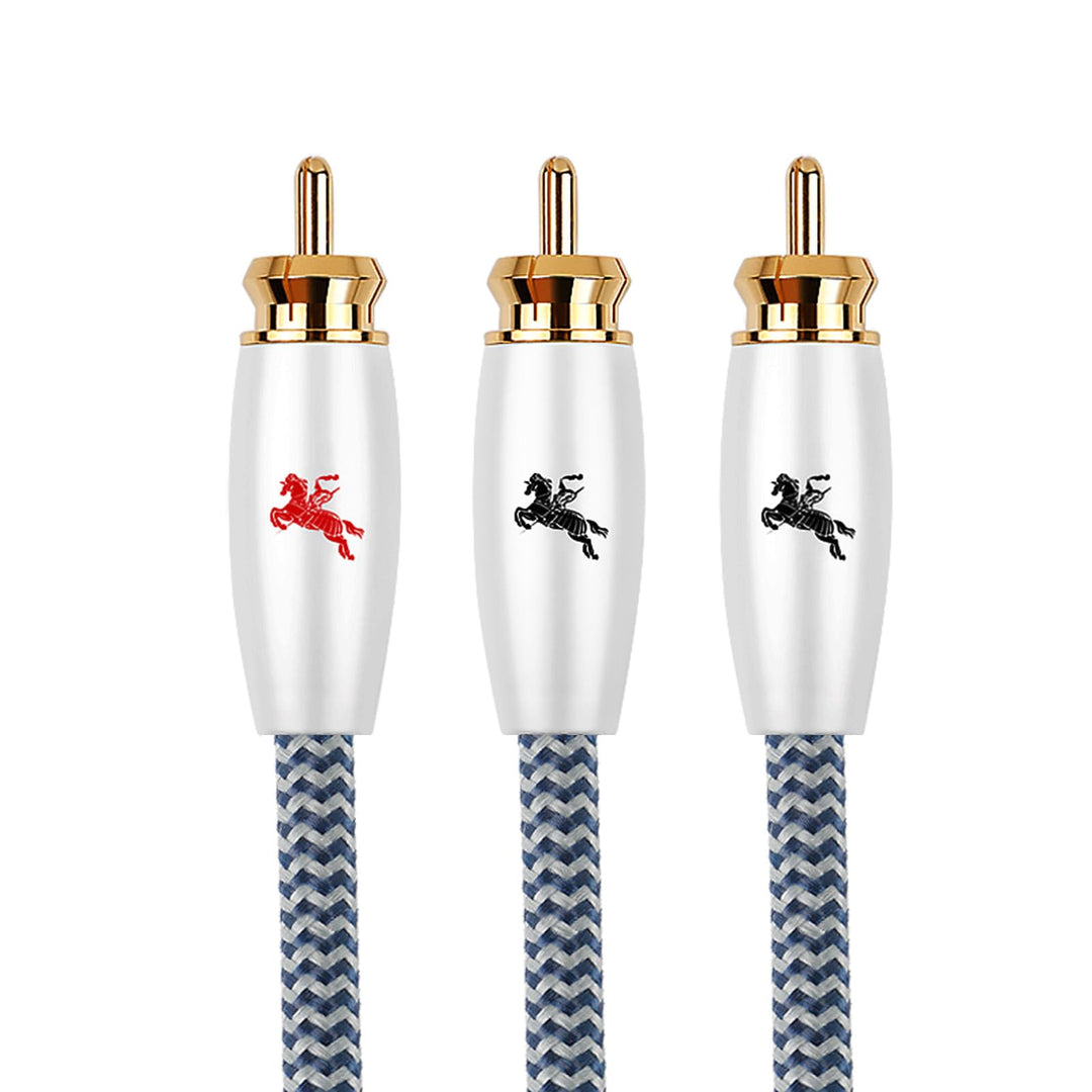 Impeto Subwoofer Kabel Y Cinch 2 auf 1 Subwoofer Cable RCA 2 auf 1 Audiophile HIFI Cinch-Y-Kabel, Au