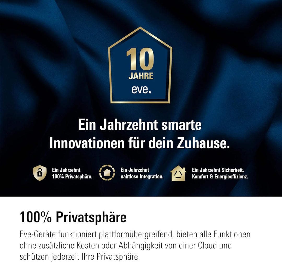Eve Shutter Switch – Smarte Rollladensteuerung mit integrierten Zeitplänen, Adaptive Beschattung, Si