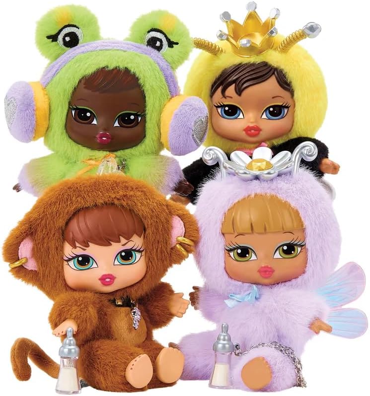 Bratz Bratziez Iconz Bestiez - Plüsch-Sammelstück, 6 Figuren | Plüsch-Sammelstück, Vinyl-Gesicht, An