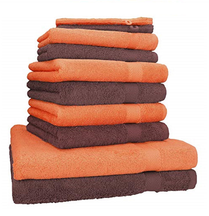 Betz 10-TLG. Handtuch-Set Premium 100% Baumwolle 2 Duschtücher 4 Handtücher 2 Gästetücher 2 Waschhan
