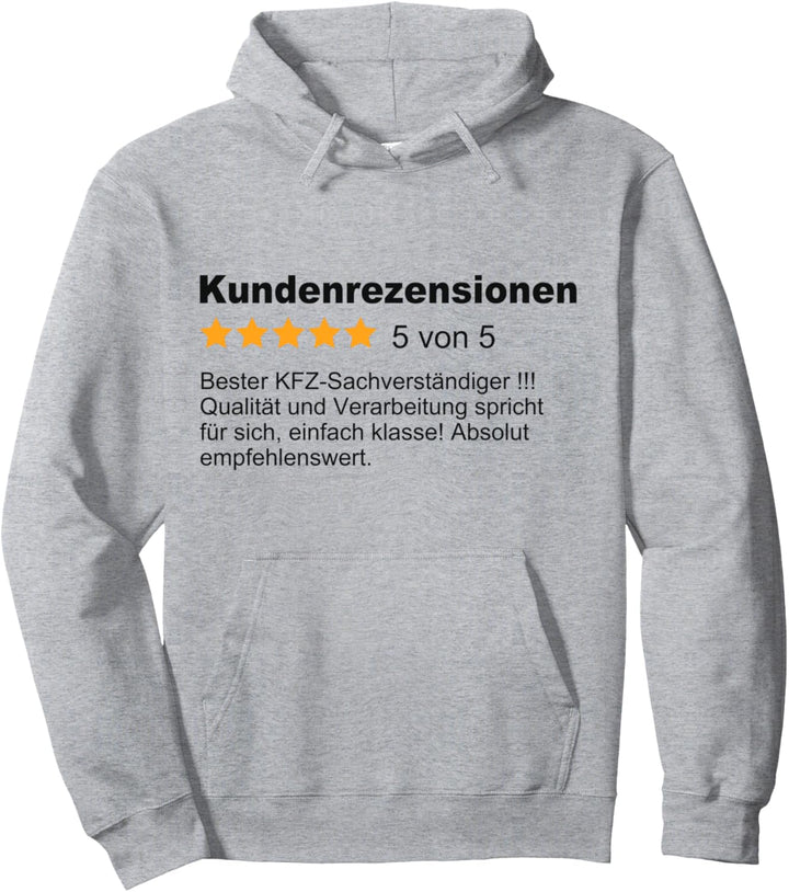Bester KFZ Sachverständiger Beruf Bewertung Gutachter Pullover Hoodie
