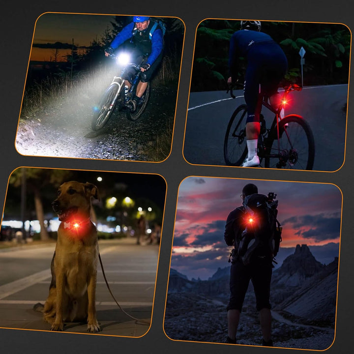 Tavaler Fahrradlicht Set USB Aufladbar | StVZO Zugelassen Fahrradbeleuchtung Set | IPX5 Wasserdicht
