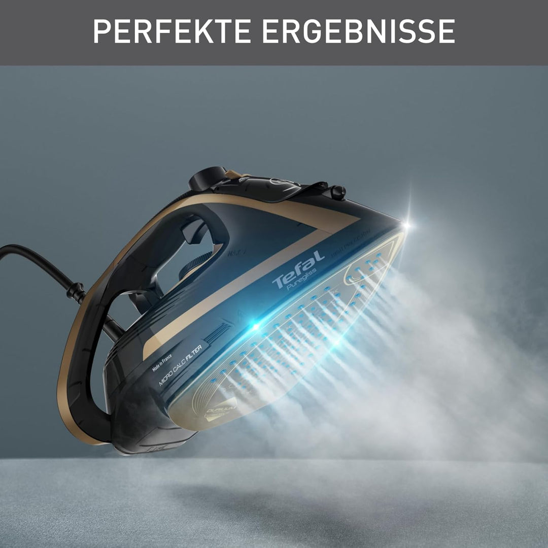 Tefal FV8064 Puregliss Dampfbügeleisen | 3000 Watt | 280 g/Min. Dampfstoss | 0-50 g/Min. variabler D