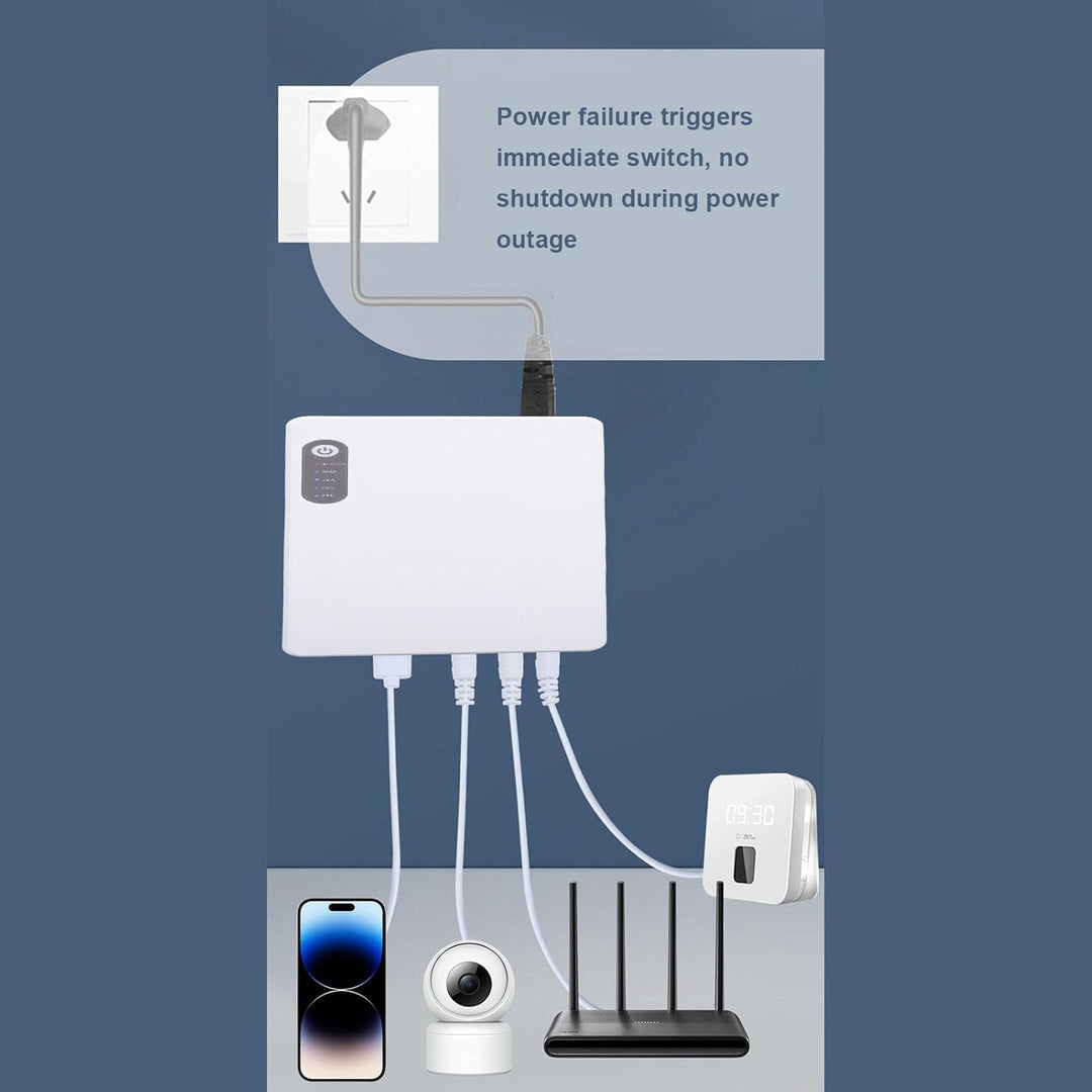 Walfront Mini-USV, 8800 MAh, Backup-Batterie für Router-Modem, Unterbrechungsfreie Stromversorgung,