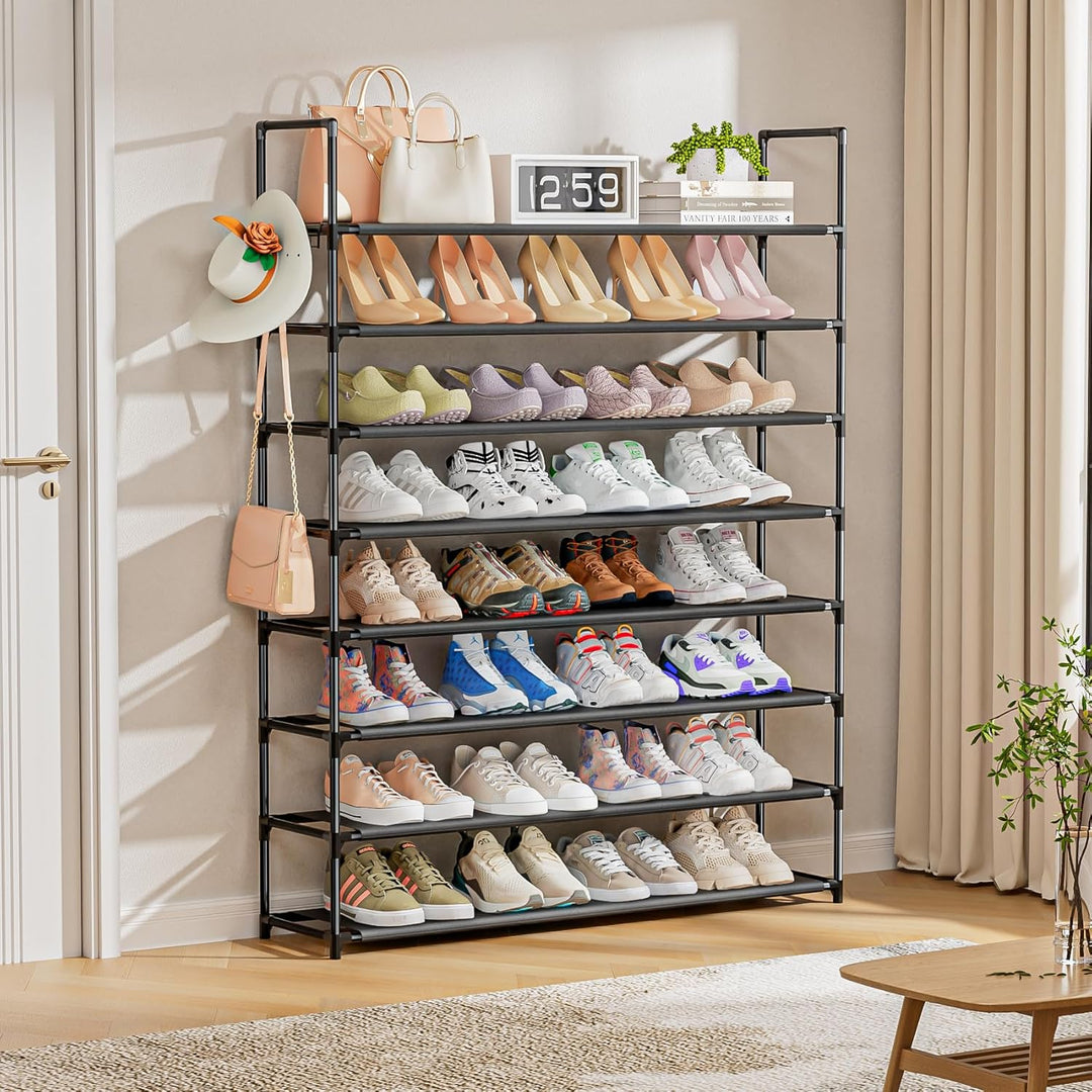OYREL Schuhregal 8 Ebenen Schuhständer Schuhorganizer für 32-40 Paar Schuhe Platzsparend & Stabil Sc