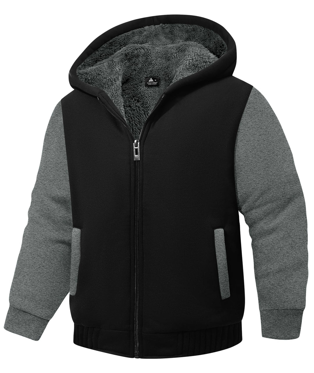 LLdress Kinder Fleecejacke Jungen Kapuzenjacke Sweatjacke Warme Winterjacken Jungen Kapuzenjacke mit