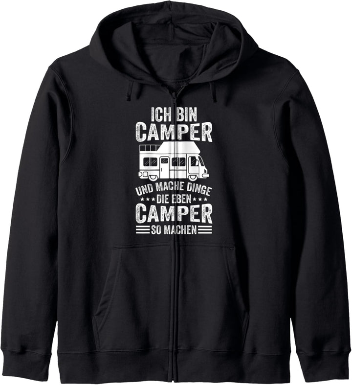 Camper Wohnwagen Camping Wohnmobil Hobbycamper Kapuzenjacke