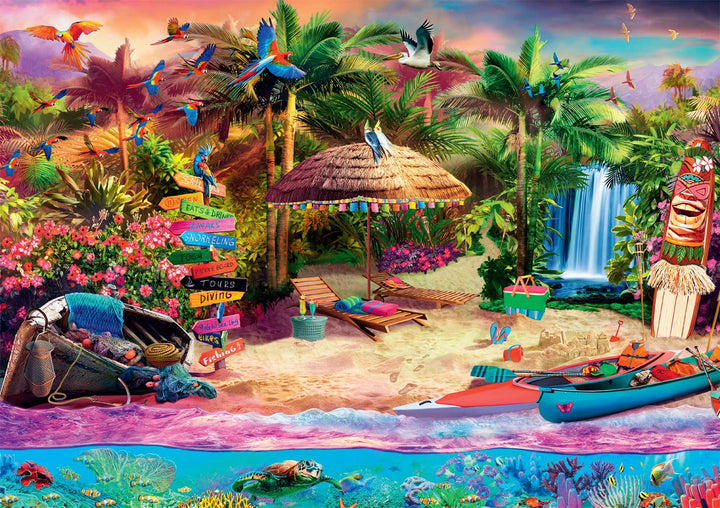 Buffalo Games - Tropical Island Holiday - 500 Teile Puzzle