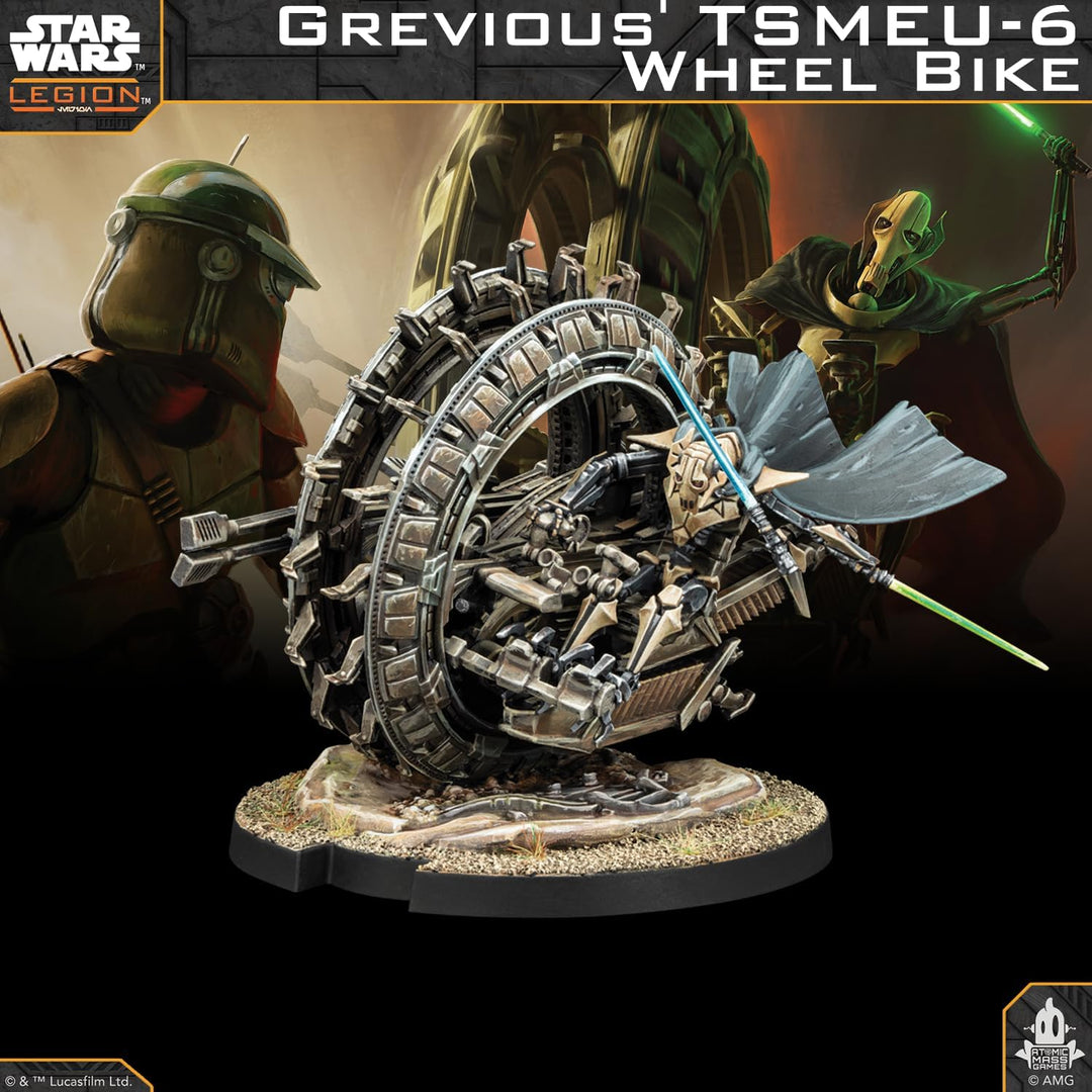 Asmodee, Star Wars: Legion – Grievous’ TSMEU-6 Wheel Bike, Erweiterung, Atomic Mass Games, Tabletop,