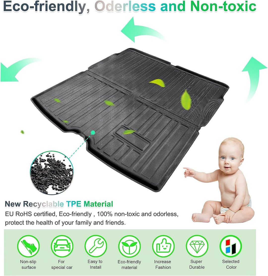 GAFAT Volvo XC40 C40 Recharge 2018-2024 2025 Kofferraummatte, Leicht zu Falten, TPE Allwetter-Koffer