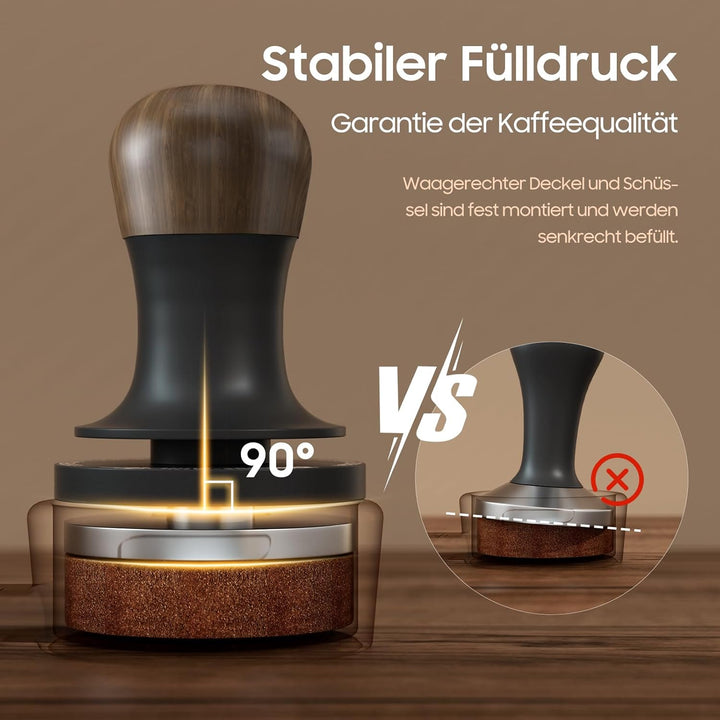 MHW-3BOMBER 58,35 mm Espresso-Kaffee-Tamper mit drei federbelasteten kalibrierten Espresso-Tamper 13