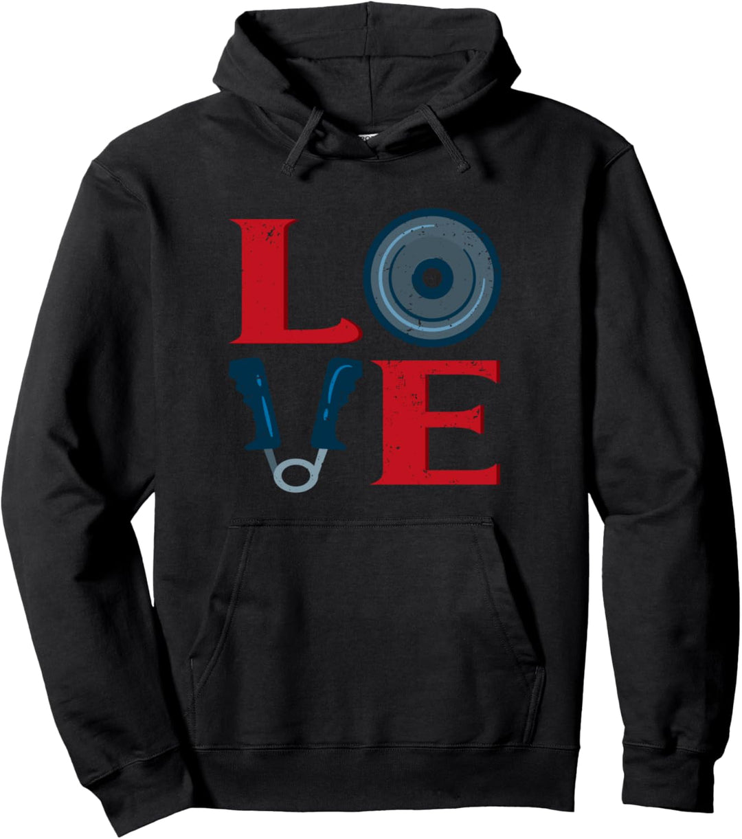 Love Gym Fitness Bodybuilder Gewichtheben Pullover Hoodie