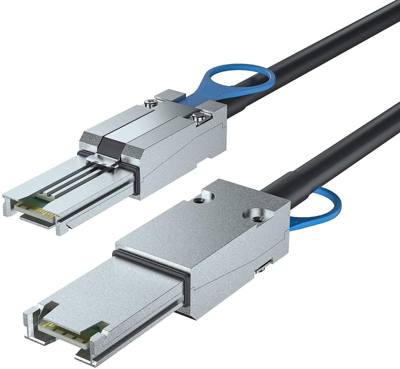 10Gtek® 6G External Mini SAS Kabel SFF-8088 zu SFF-8088, 100-Ohm, 2-Meter(6.5-ft) 2m SFF-8088 zu SFF