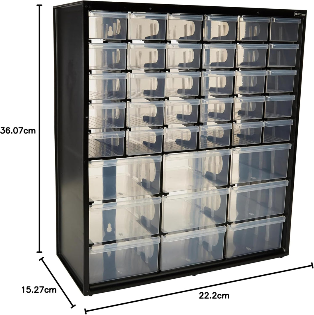 CRAFTSMAN Grosser Aufbewahrungs-Organizer, 39 Fächer, Kunststoff (CMST40739)