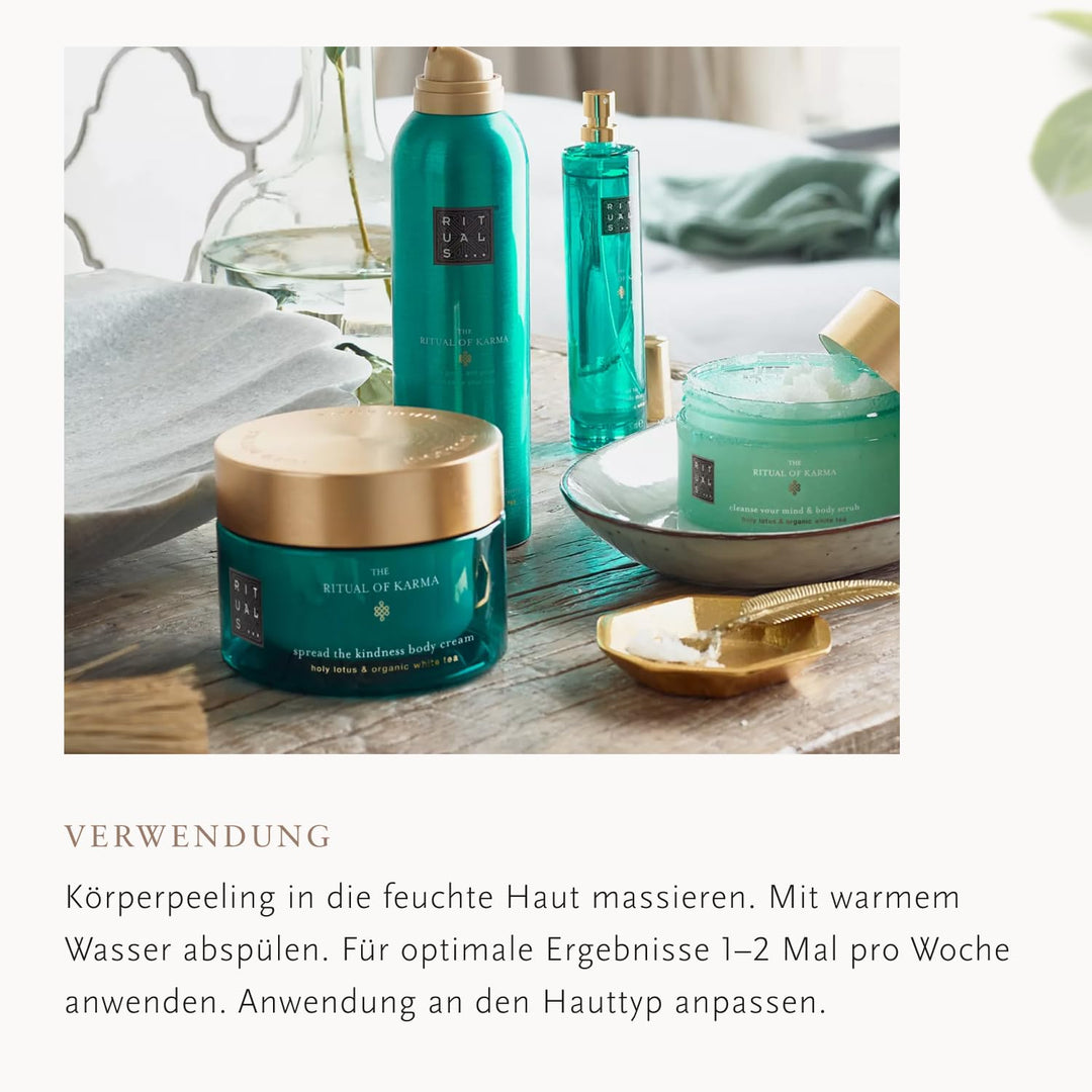 RITUALS Body Scrub The Ritual of Karma – Körperpeeling mit Lotus, weissem Tee, Salz und Meeresminera